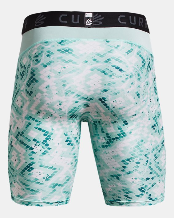 Men's Curry HeatGear® Printed Shorts in Blue image number 6